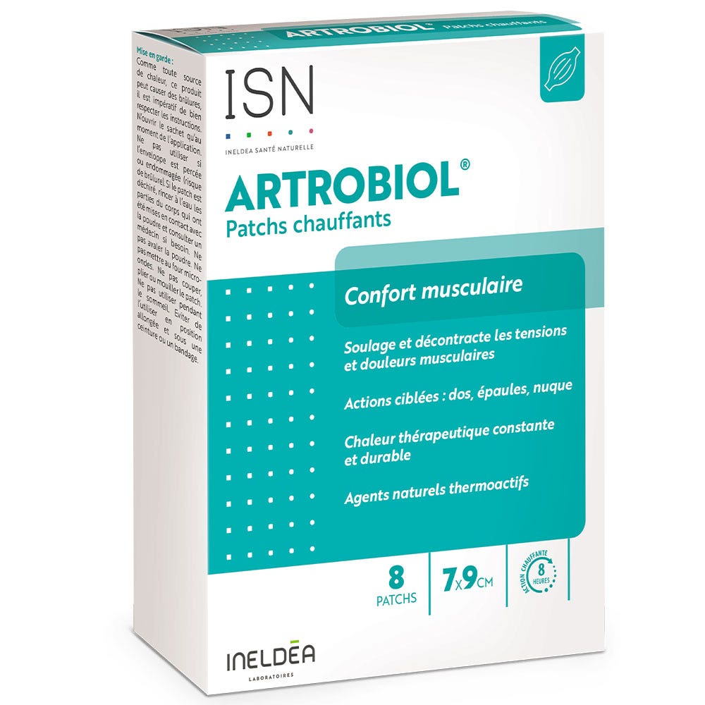 Ineldea Santé Naturelle Artrobiol® Confort Musculaire 8 Cerotti riscaldanti