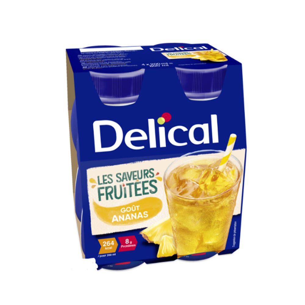 Delical Al sapore di frutta Bevanda ipercalorica 4x200ml