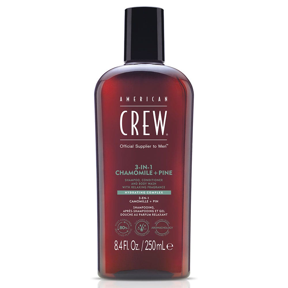 American Crew Shampoo 3 in 1 Camomilla + Pino 250ml