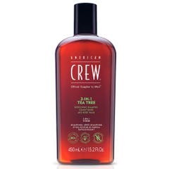 American Crew Shampoo 3 in 1 al Tea tree 450ml