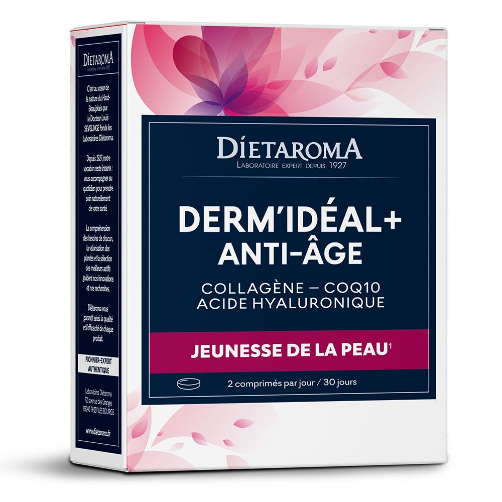 Dietaroma Derm'Idéal + Anti-età Collagena - Coq10 Acido Ialuronico 60 capsule
