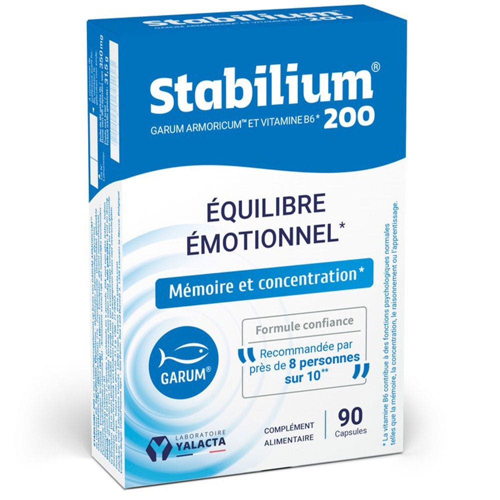 Yalacta Stabilium 200 Garum Armoricum e vitamina B6 90 Capsule