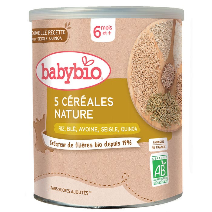 Babybio Cereali Nature&Bio 6 mesi o più 220g