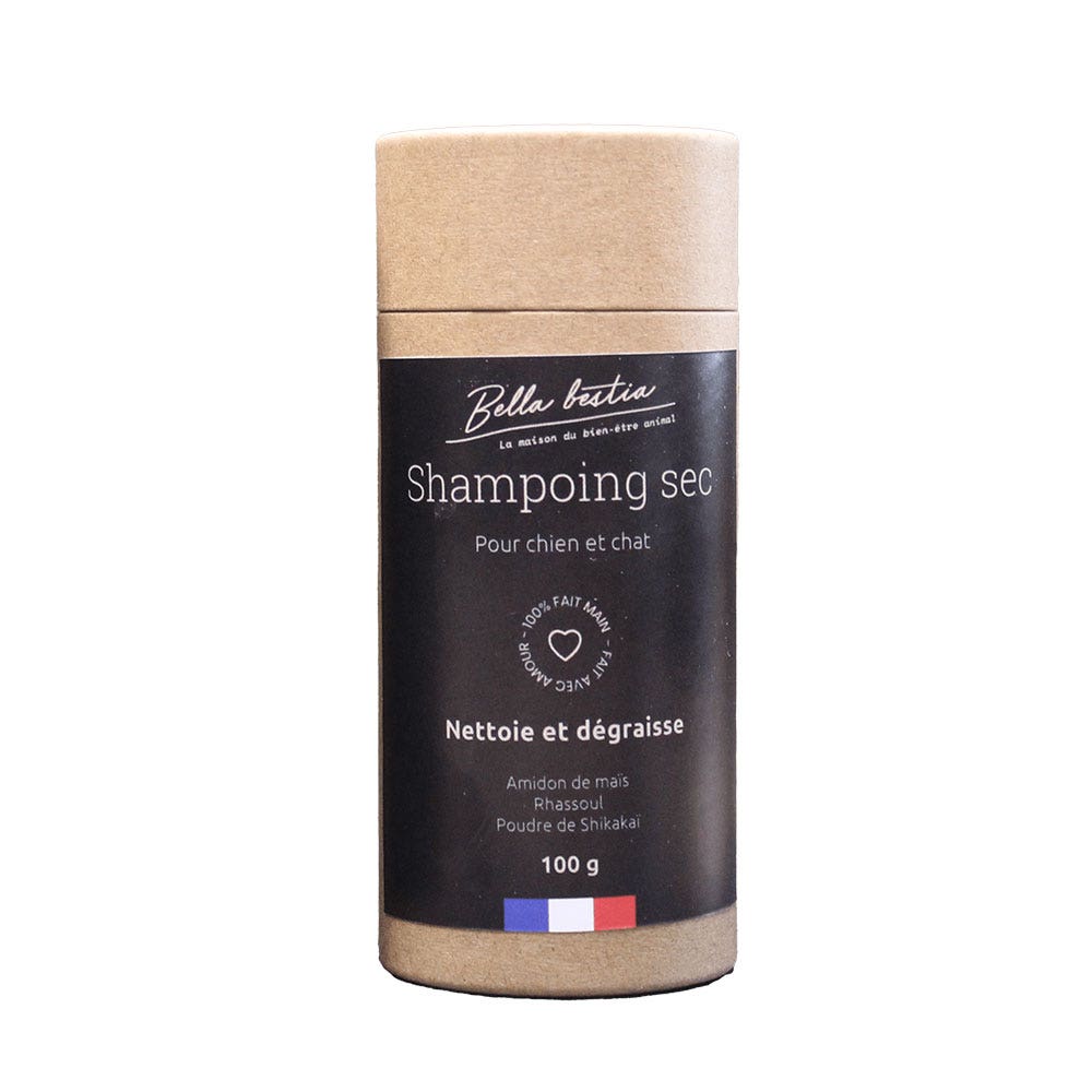 Bella Bestia Shampoo a secco al Rhassoul cane e Gatto 100g