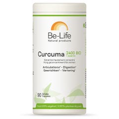 Be-Life Curcuma + Piperina Biologica 2400mg 90 gélules