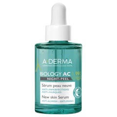 A-Derma Biology AC Siero rinnovatore della pelle per il Peel notturno 30ml