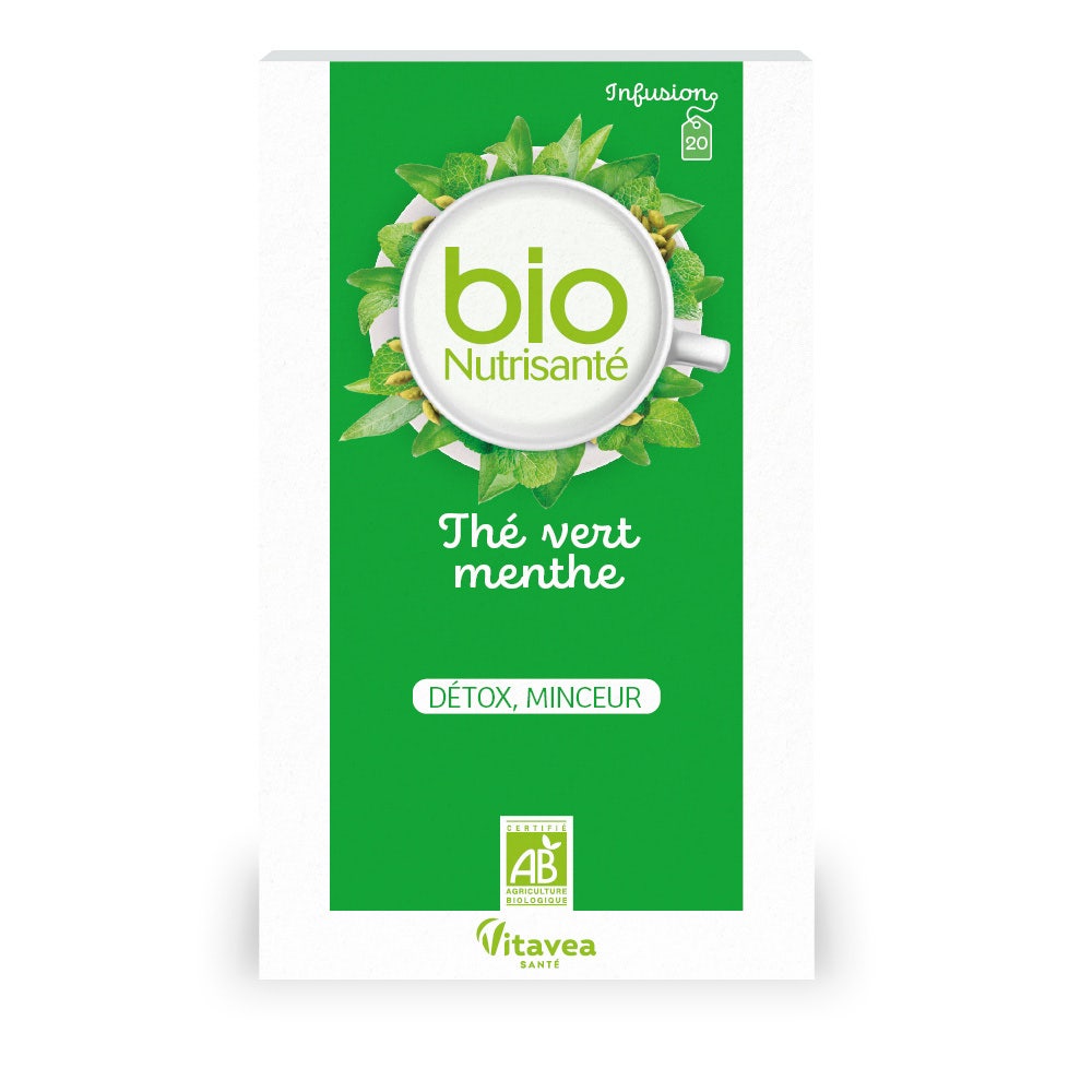 Vitavea Santé BioNutrisanté Infuso bio tè verde alla menta 20 bustine