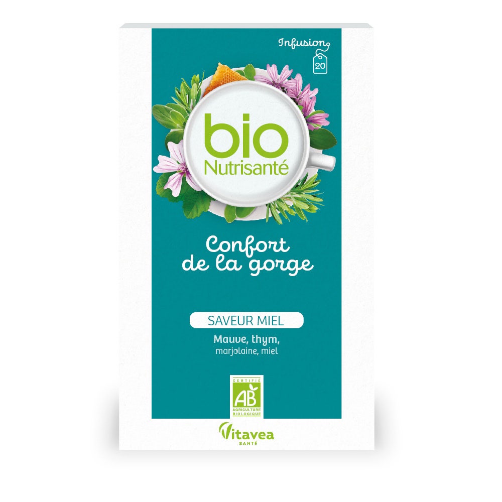 Vitavea Santé BioNutrisanté Infuso bio benessere della gola 20 bustine