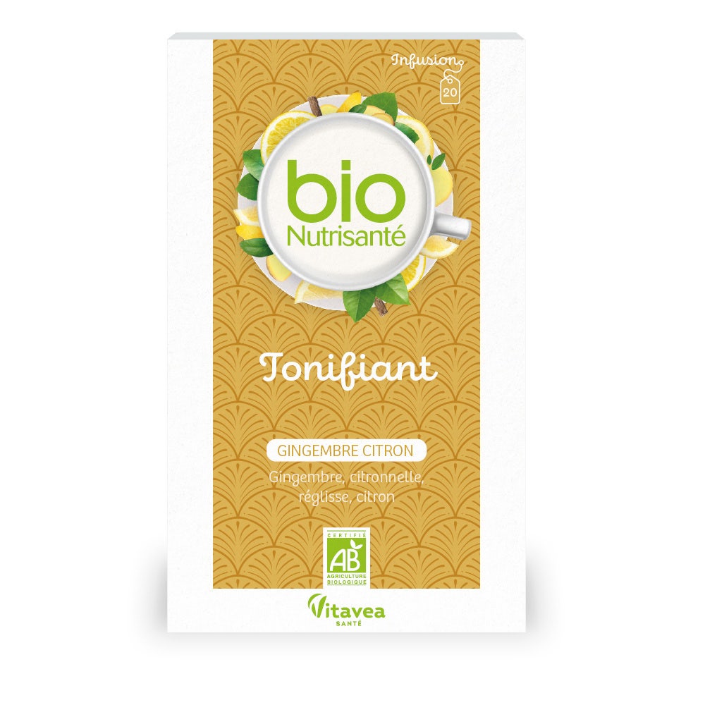 Vitavea Santé BioNutrisanté Infusion Zenzero Biologico Limone 20 bustine