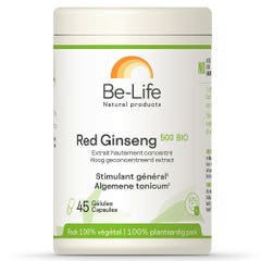 Be-Life Red Ginseng 500 Biologico 45 gélules