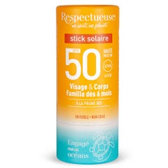 Respectueuse Stick Solaire SPF50 18g