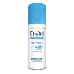 Etiaxil Anti-traspirante Spray deodorante 48h Protect Ascelle Sudorazione moderata Pelle Sensibile 100ml