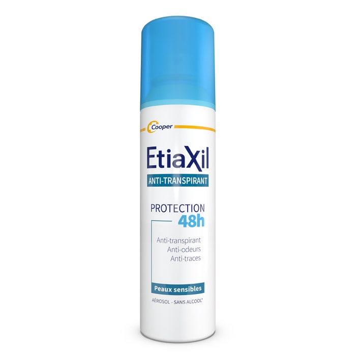 Etiaxil Etiaxil Anti-traspirante 48h Aerosol Ascelle Anti Macchie Le Blanc e Gialle Peaux sensibles 150 ml