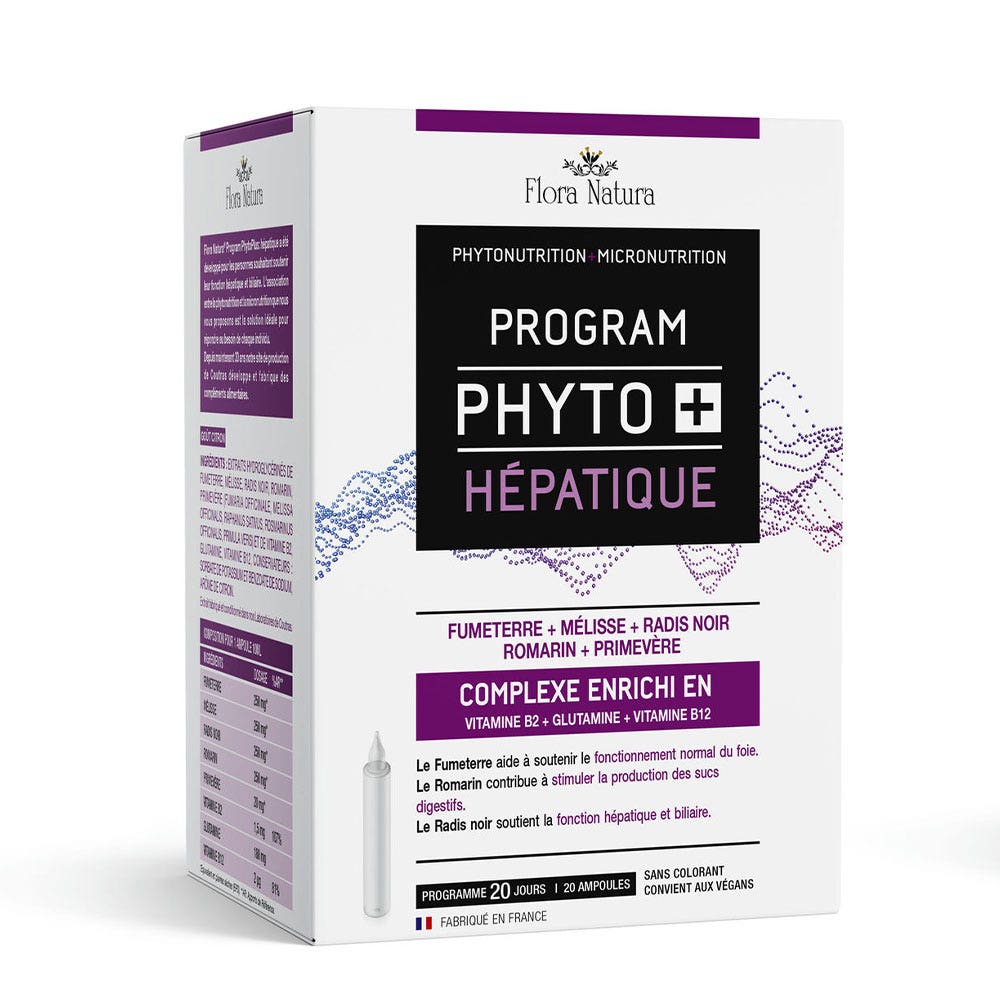 Flora Natura Program Phyto+ Epatico 20 Ampolle bevibili da 10 ml