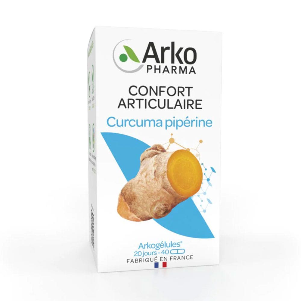 Arkopharma Arkocapsule Confort articolare con curcuma e peperina 130 Capsule