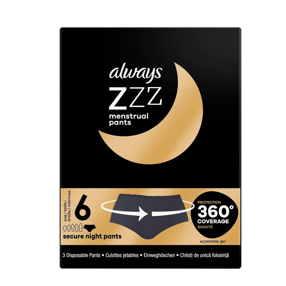 Always Pantaloni mestruali monouso Notte 36-44 x3
