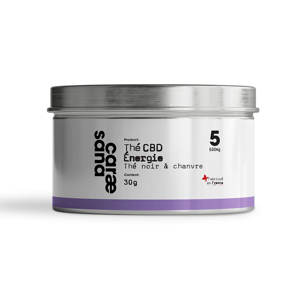 Caraesana Tè energia CBD nero e canapa 30g