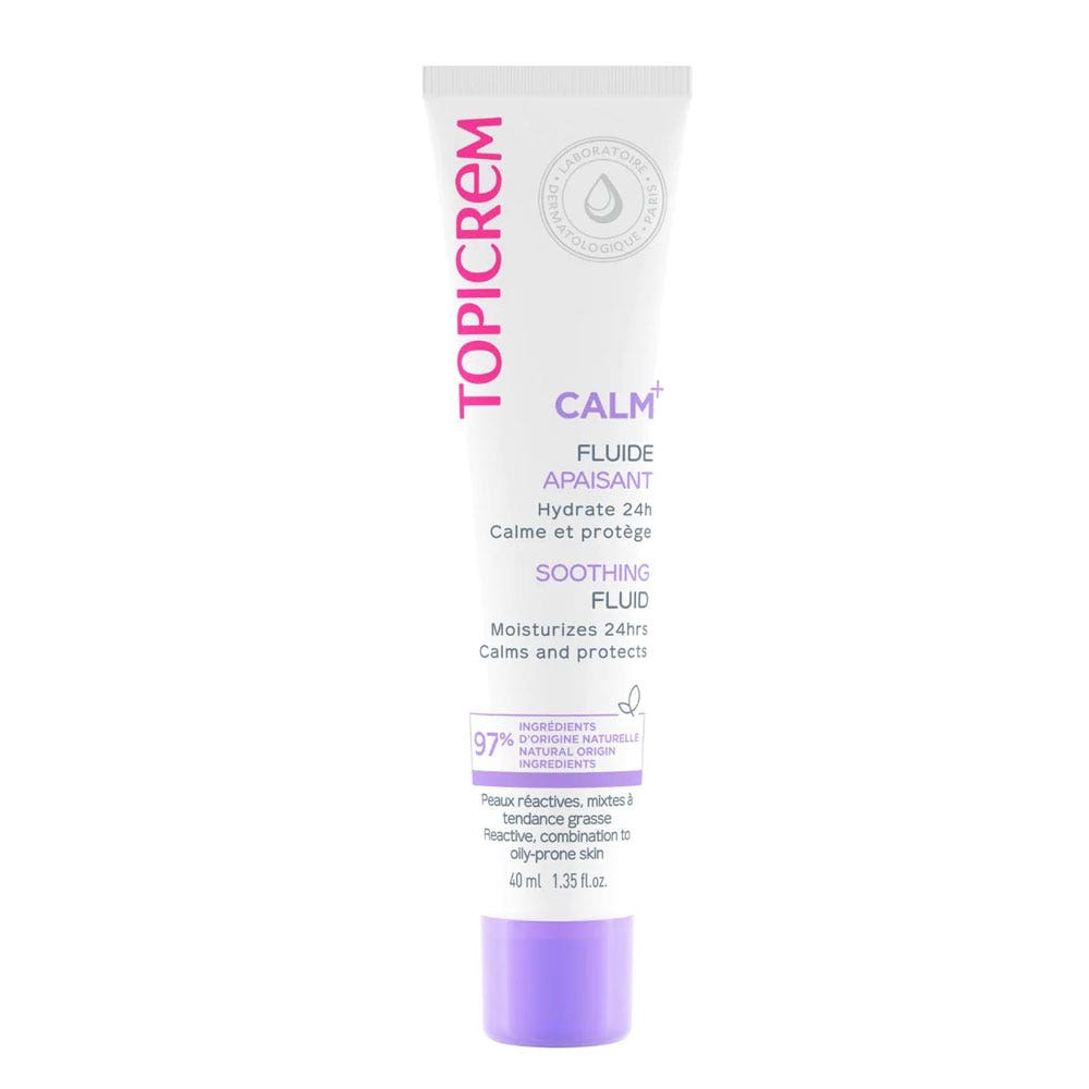 Topicrem Calm+ Fluido Lenitivo Pelli Intolleranti Miste a Grasse 40ml