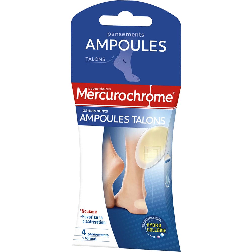 Mercurochrome Medicazioni per vesciche al tallone Extreme x4