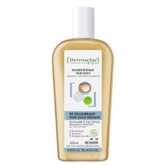 Dermaclay Shampoo trattante riequilibrante per uso frequente Argilla Blanc 400 ml