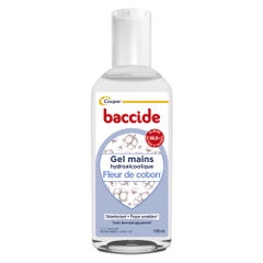Baccide Gel Mains Désinfectant Hydroalcoolique Fleur de coton Peaux sensibles 100ml