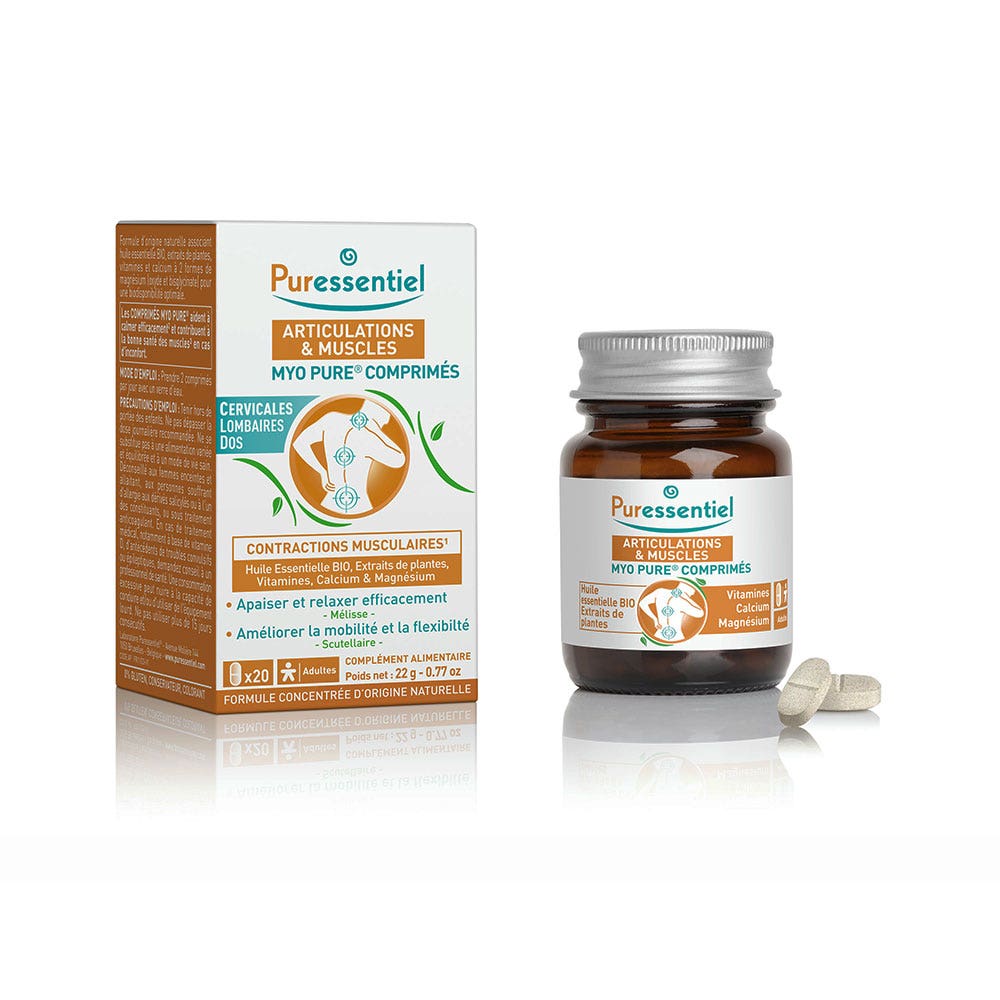 Puressentiel Articolazioni e Muscoli Contrazioni muscolari Myo Pure 20 compresse