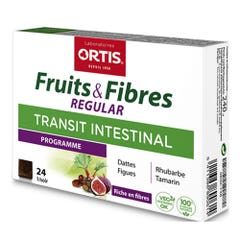 Ortis Frutta & Fibre Regular Transito intestinale 24 Cubetti