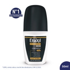 Etiaxil Deodorante Roll-on per uomo senza alluminio 48h Peaux Sensibles 50ml