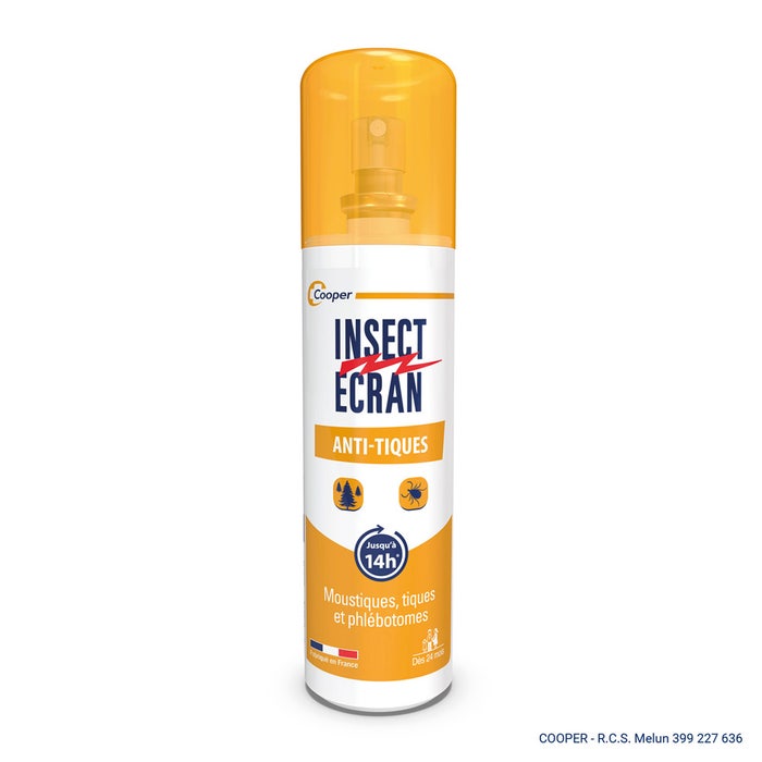 Insect Ecran Peau Spray repellente per zecche Adulti e Bambini 100ml