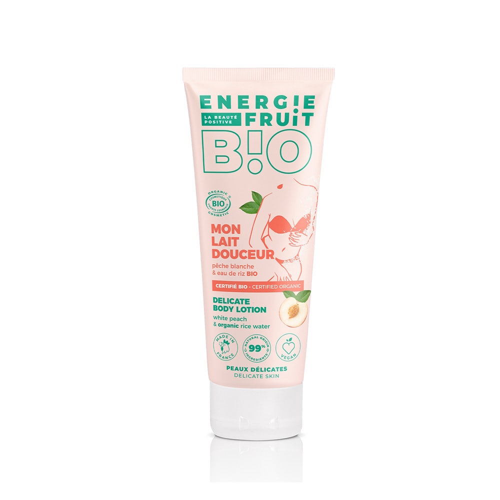 Energie Fruit Acqua di riso e pesca bianca certificata BIOLOGICA Delicatezza del Corpo PECHE BLANCHE ET EAU DE RIZ 200ML