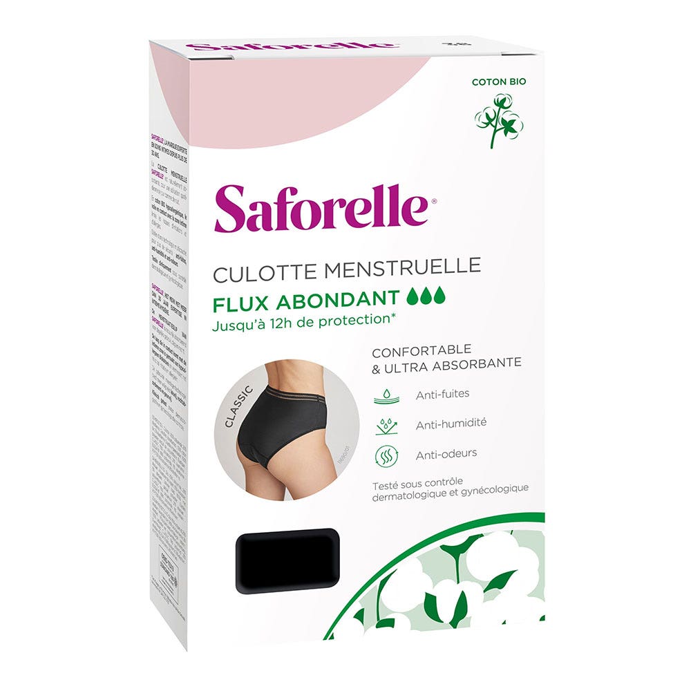 Saforelle Mutandine mestruali Classic Ultra Assorbenti Flusso abbondante