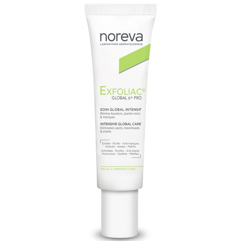 Noreva Exfoliac Exfoliac global 6+PRO trattamento globale intensivo, pelle con imperfezioni 30ml