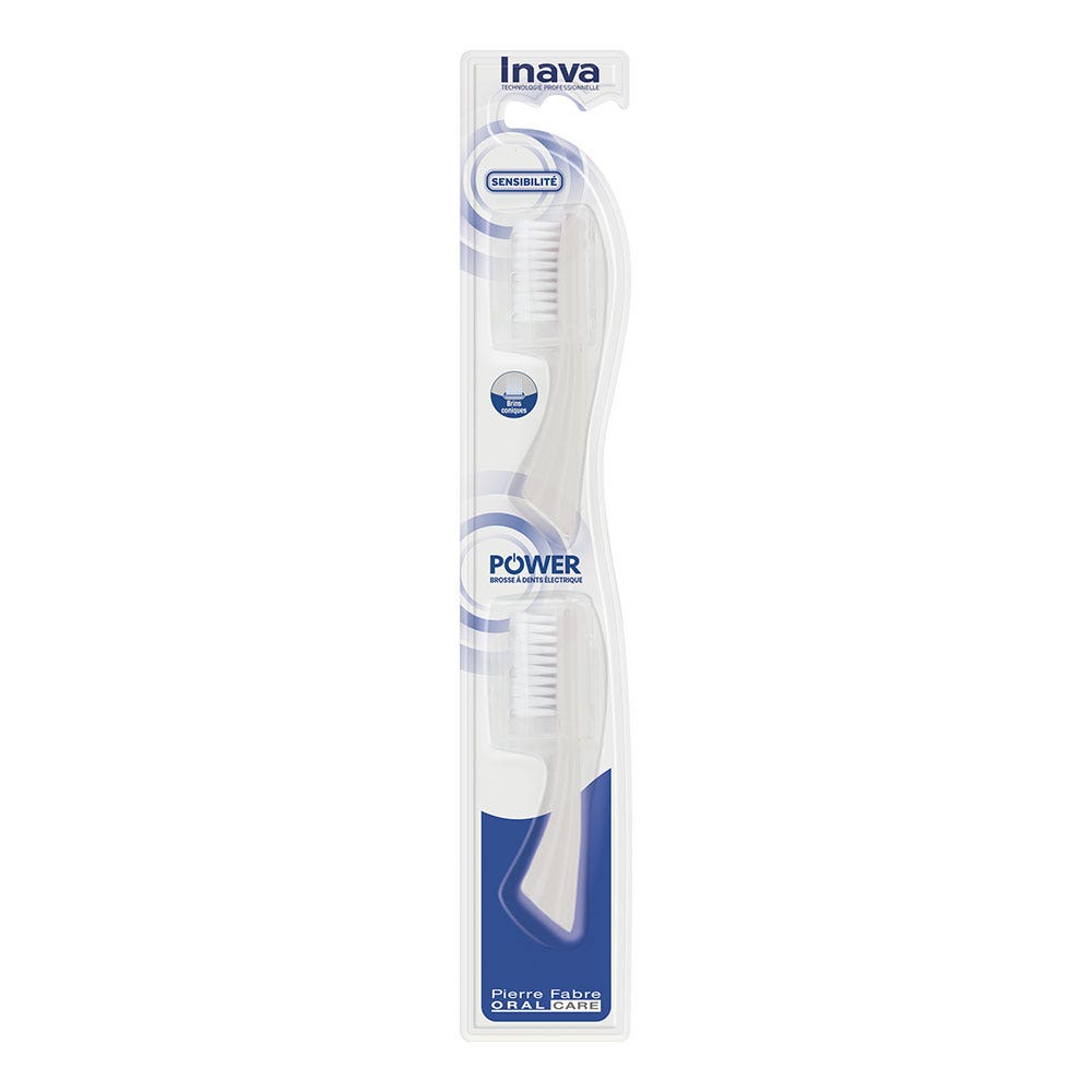 Inava Hybrid 2 Testine di ricarica per spazzolino elettrico Hydrib x2