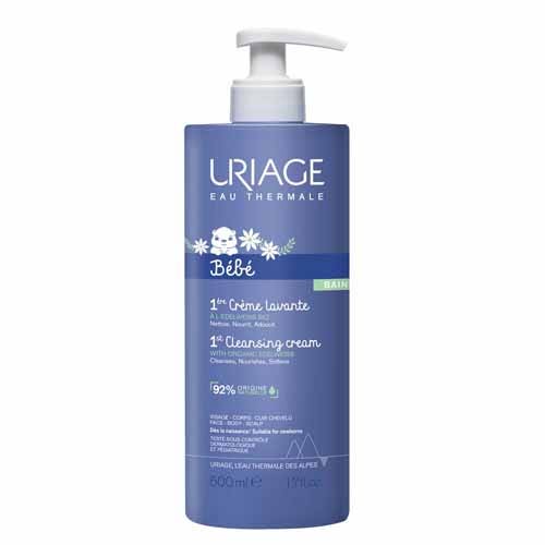 Uriage Bébé Crema Detergente Viso, Corpo E Cuoio Capelluto - Bebe 500ml
