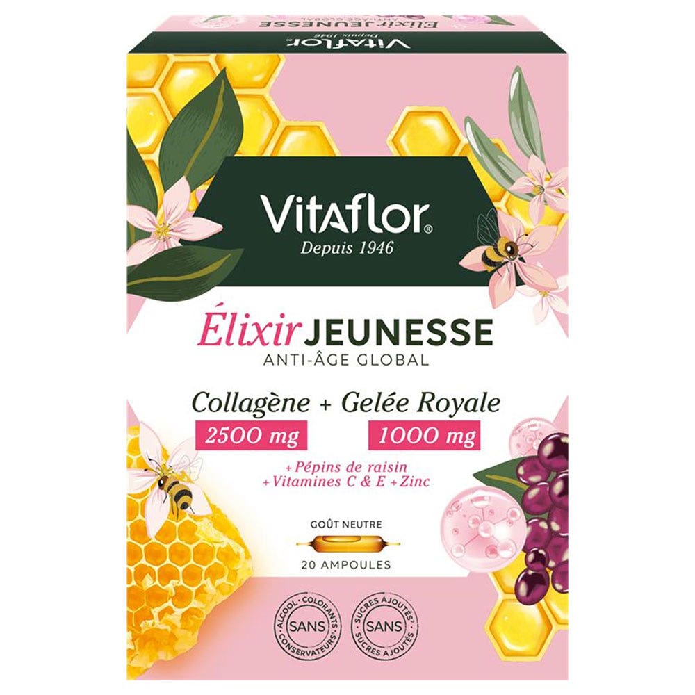 Vitaflor Jeunesse Global Anti-età Gusto neutro 20 Ampolle