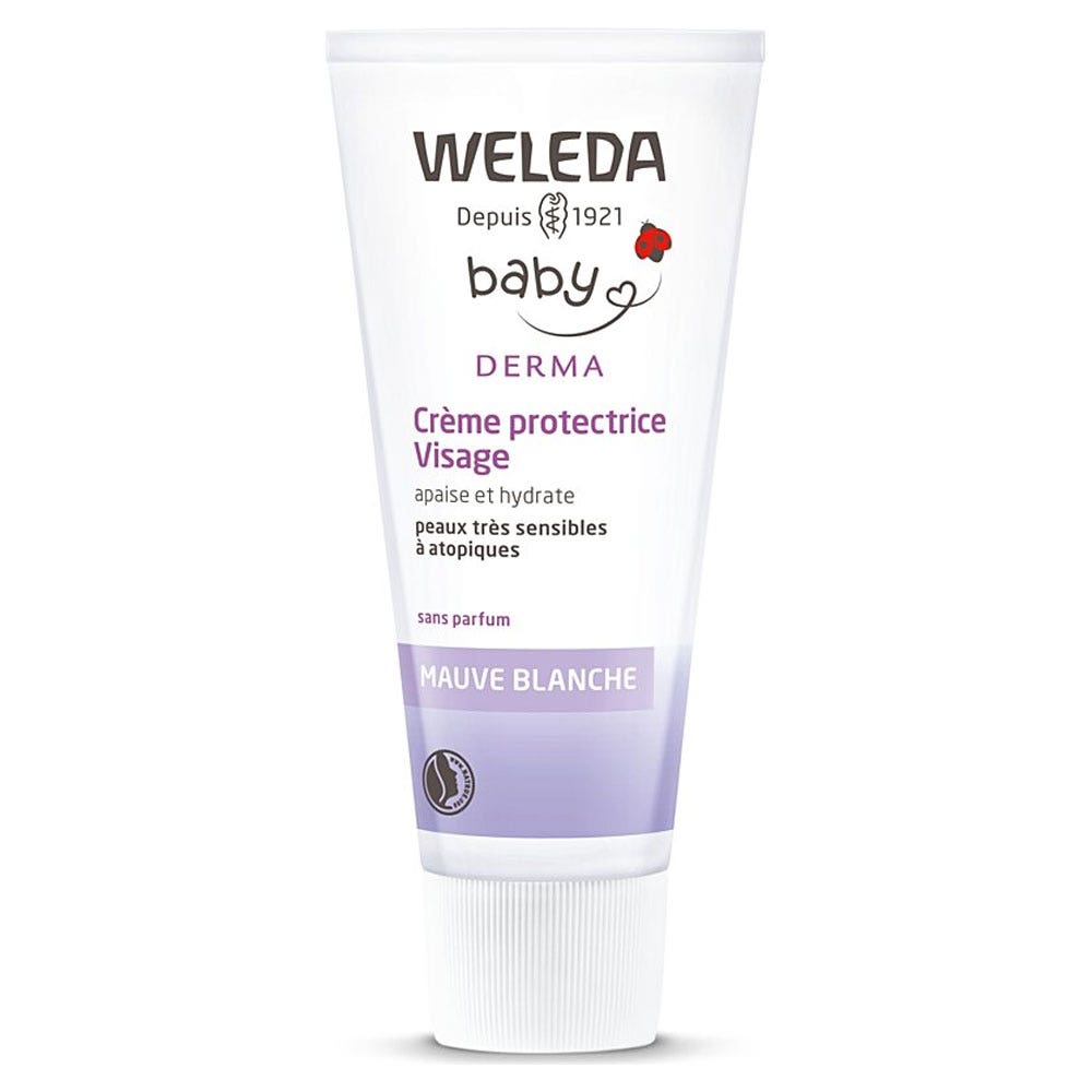 Weleda Derma Crema protettiva per il viso dei neonati alla Malva Bianca 50ml