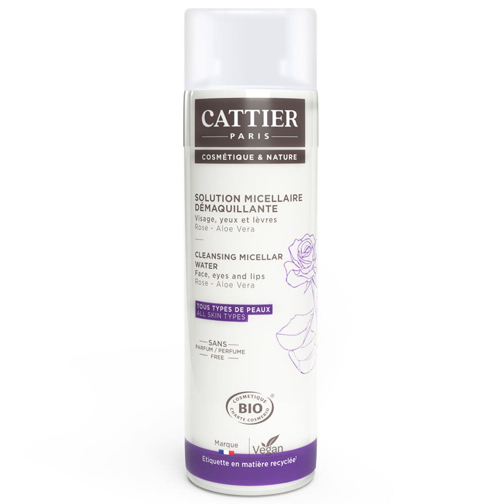 Cattier Soluzione micellare detergente alla Rosa Aloe Vera Bio 300 ml