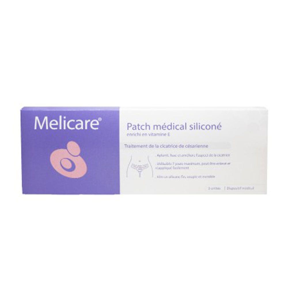 Melicare Toppa medica in silicone Arricchito con Vitamine E x3 4x22cm