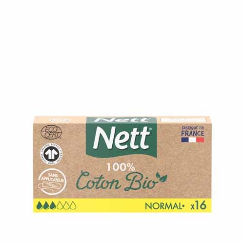 Nett Tamponi senza applicatore in cotone bio 0.037
