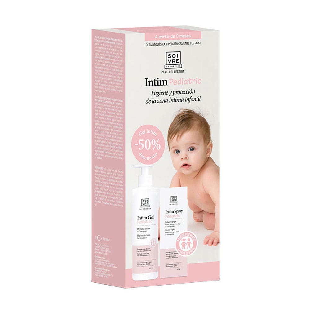 Soivre Cosmetics Intime Confezione di gel e spray per uso pediatrico