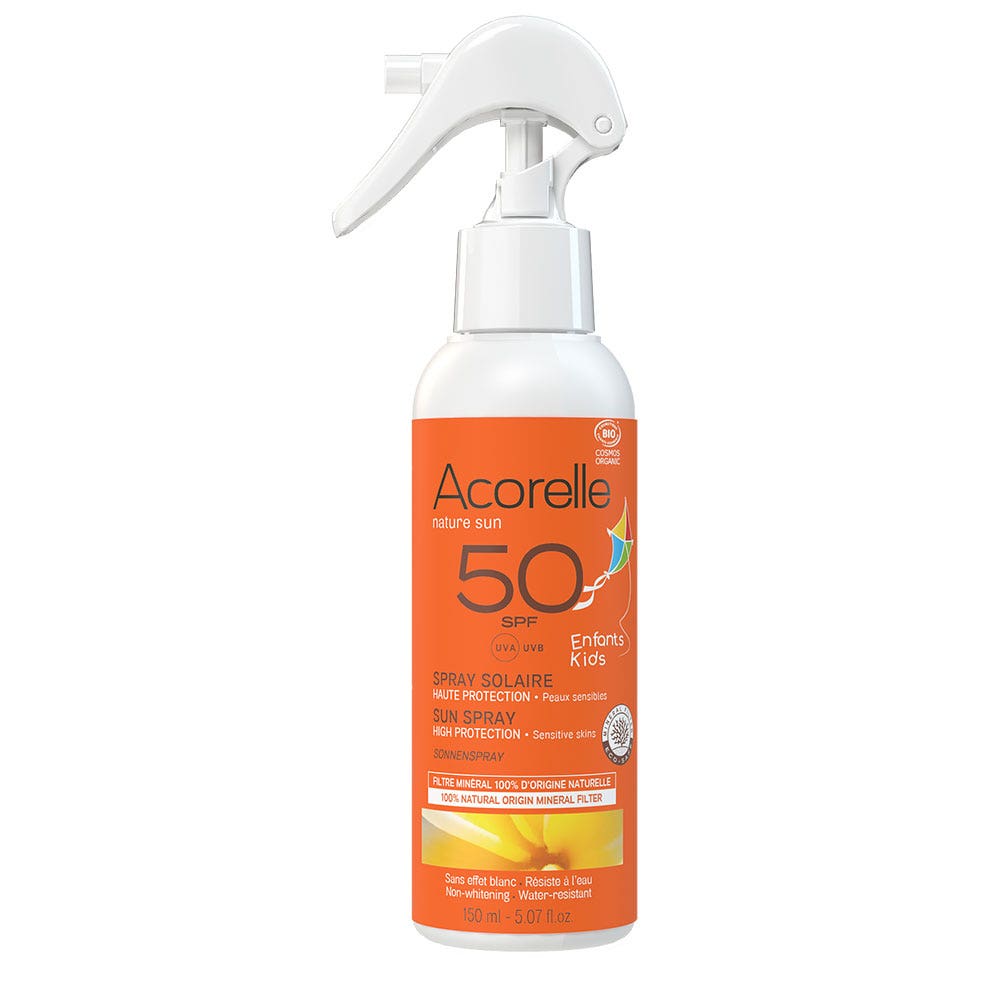 Acorelle Spray per bambini Solare certificato Bio SPF50 150 ml