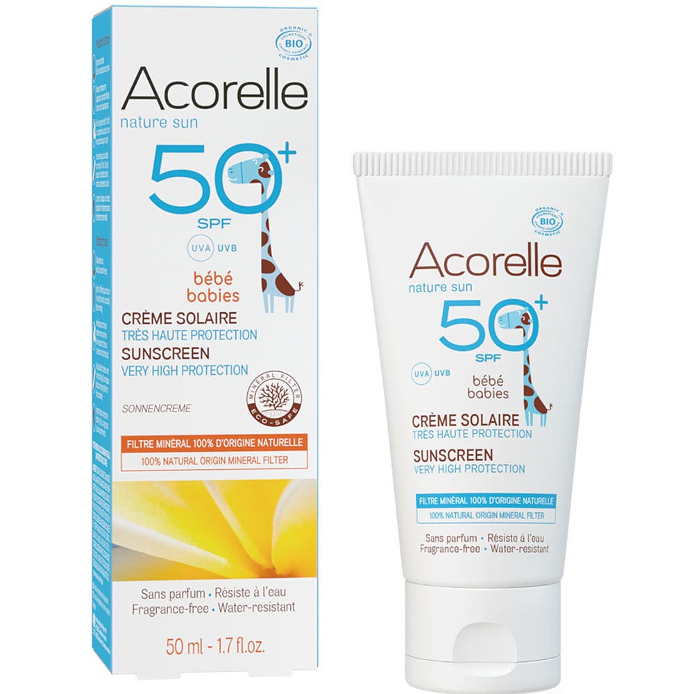 Acorelle Crema Solare Bio SPF50+ per Neonati 50ml