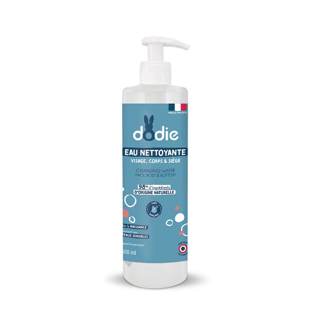 Dodie Acqua detergente 3-in-1 per pelli sensibili dai primi giorni 500ml