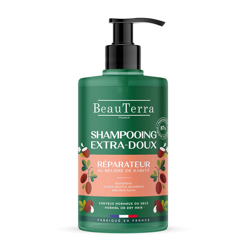 Beauterra Shampoo Extra Delicato Le Riparazione Cheveux Normaux ou Secs 750ml
