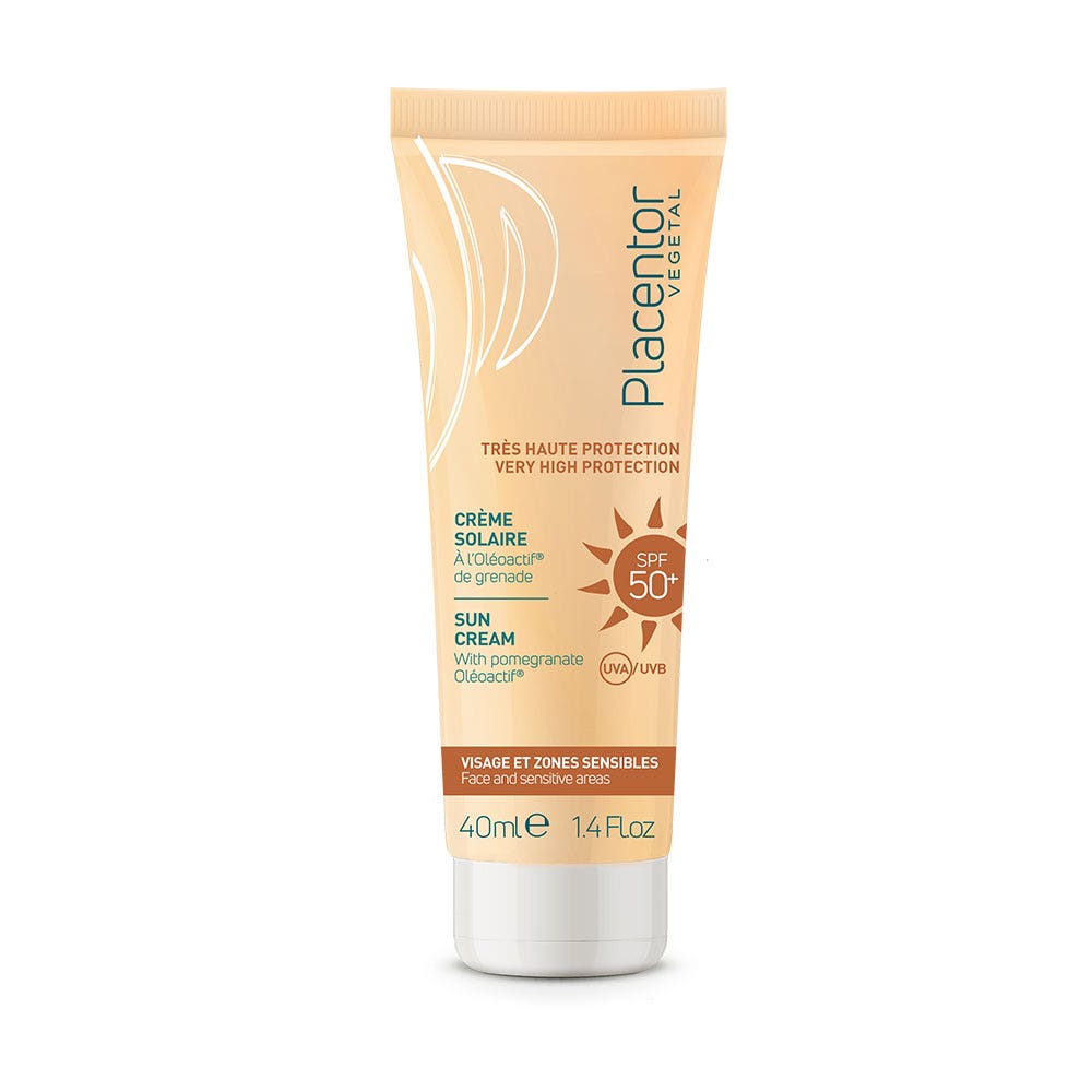 Placentor Végétal CREMA SOLARE VISO E ZONE SENSIBILI SPF50+ visage et zones sensibles 40 ml