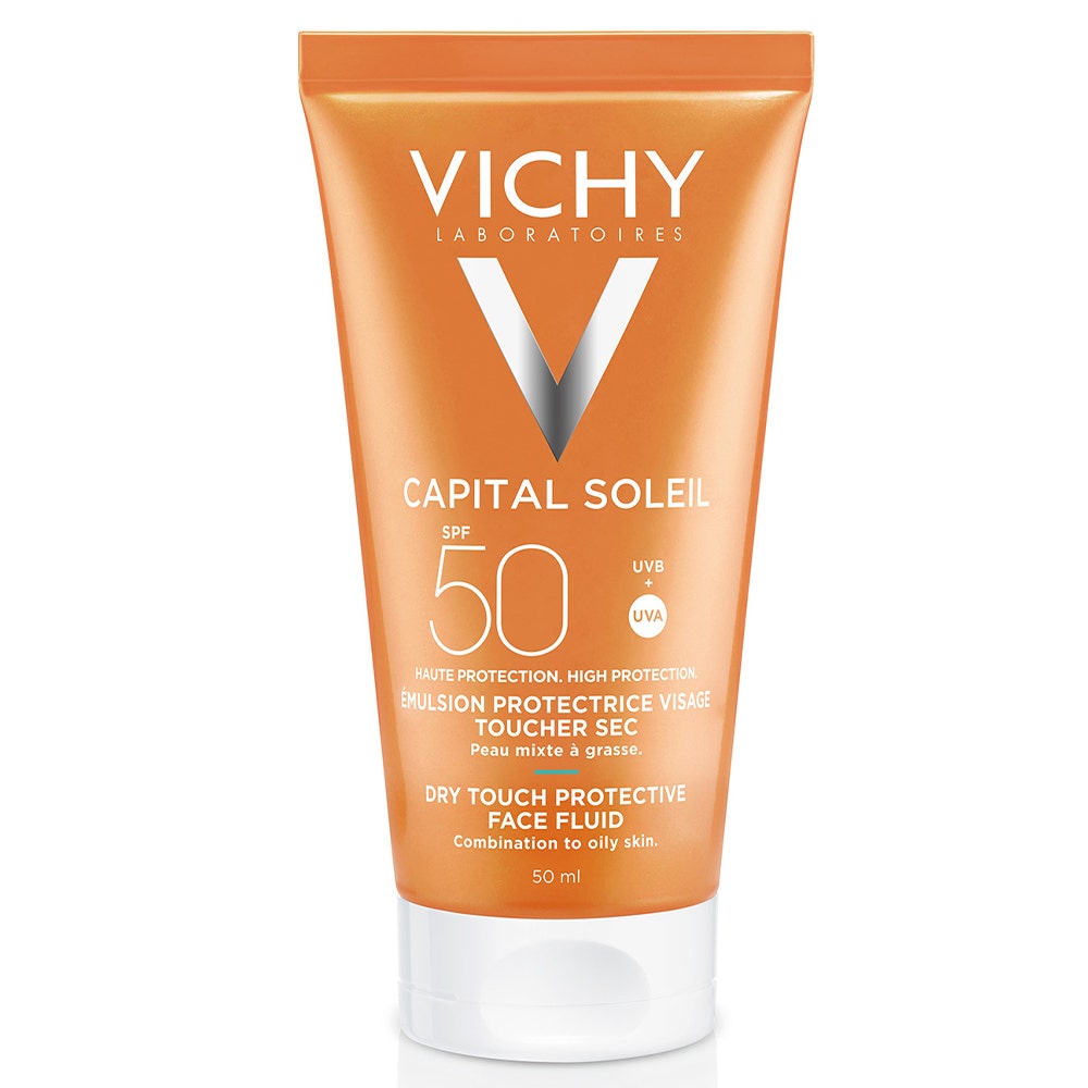 Vichy Capital Soleil Emulsione protettiva texture secca SPF50 effetto opacizzante 50 ml