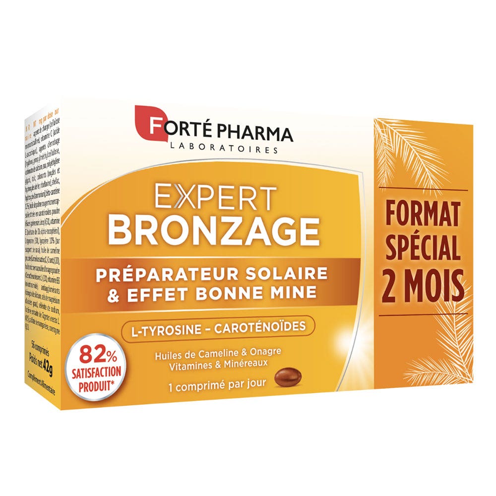 Forté Pharma Sun Expert Expert Bronzage Programma Preparatore Solare 56 compresse