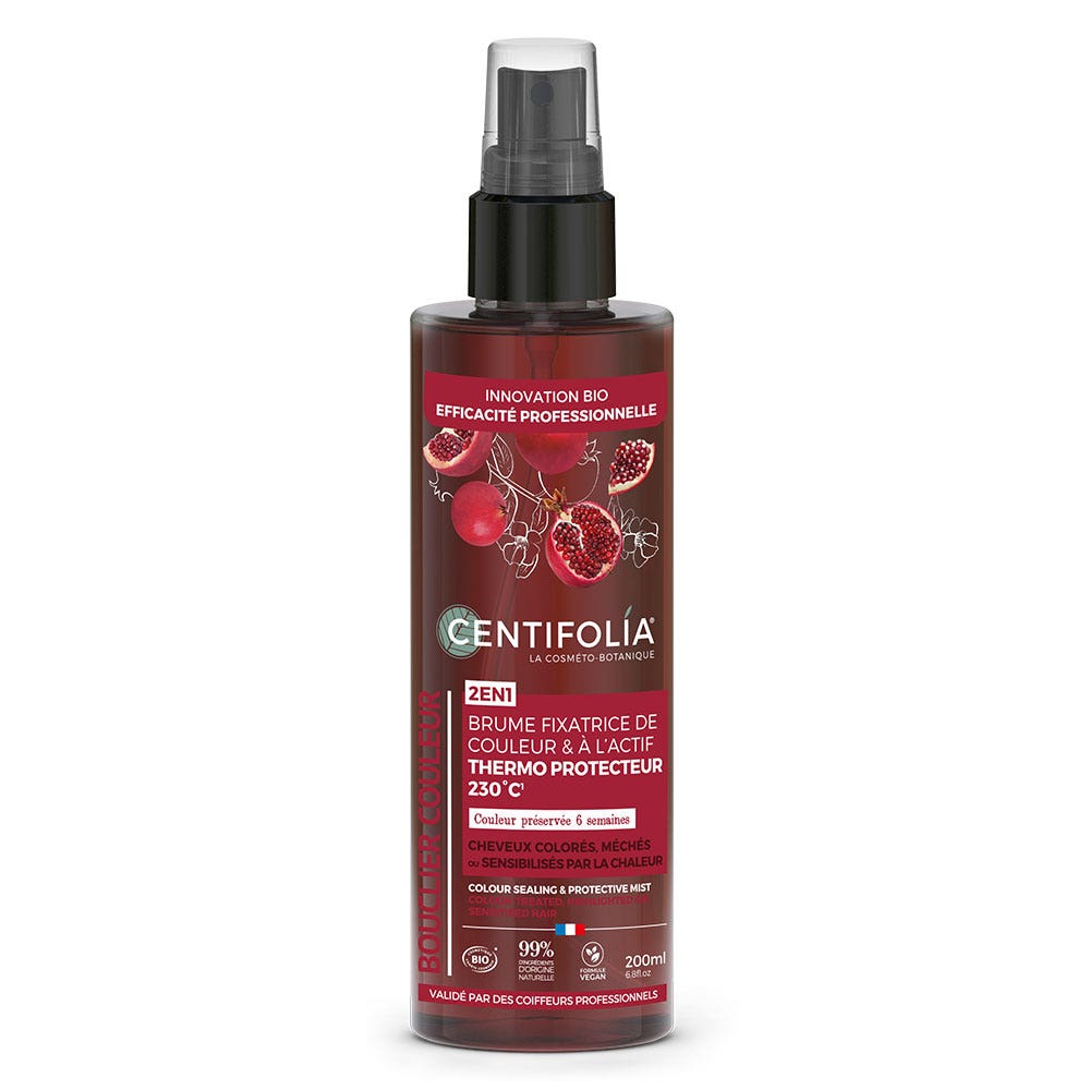 Centifolia Spray fissante del colore con attivo termo-protettore 230°C per capelli colorati o con mèches 200 ml