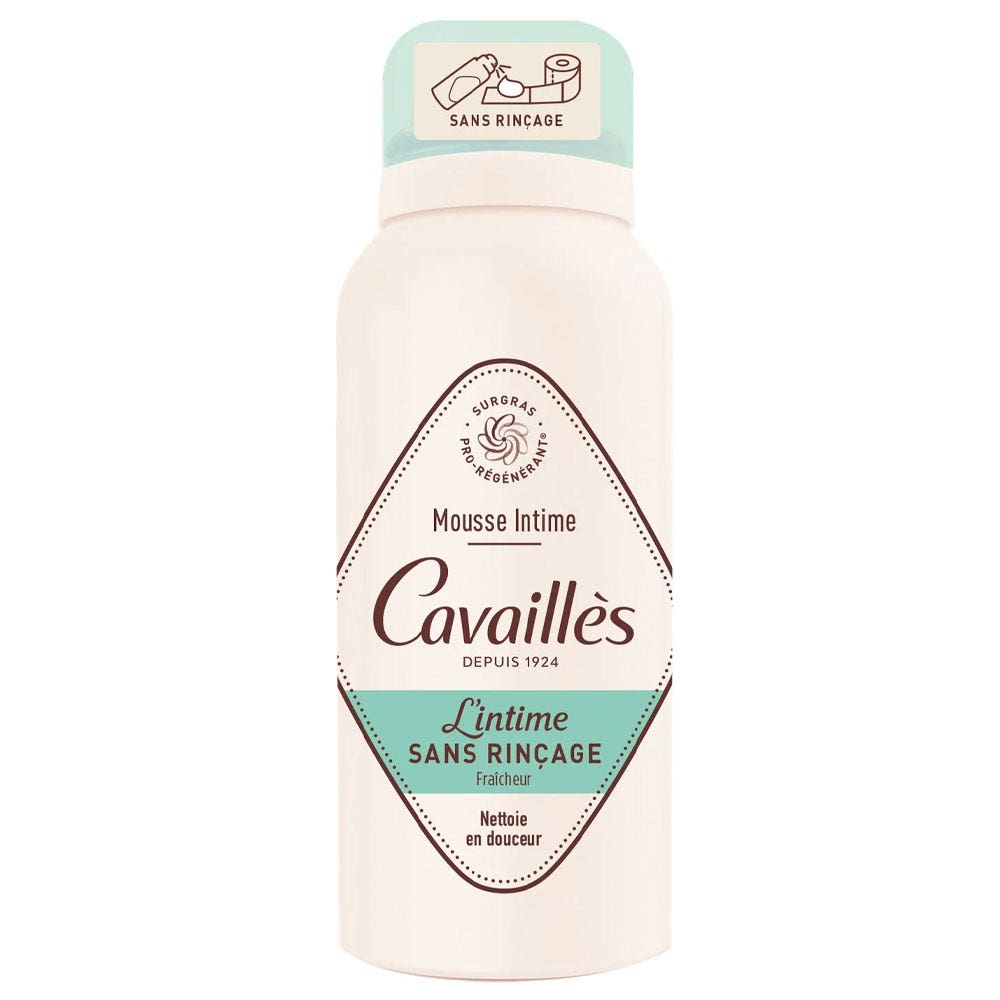 Cavaillès Surgras Pro-rigenerante Schiuma fresca senza risciacquo per Intimità 100ml
