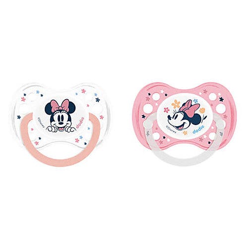 Dodie Succhietti Anatomici in Silicone Collezione Mickey & Minnie 6 mesi+ 2pz